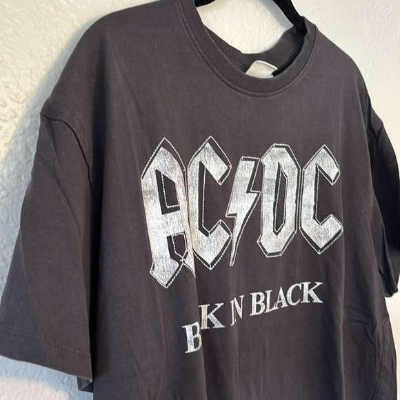 H&M graphic short sleeve band t shirt AC/DC Back in Black - Picture 5 of 7